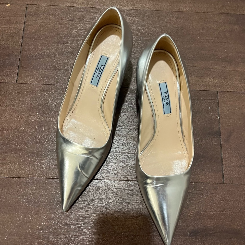 Prada low pump heels